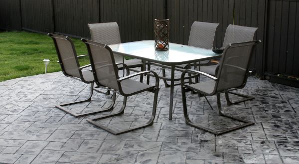 Backyard Concrete Stamping in Dublin